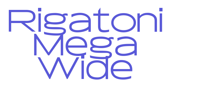 Rigatoni Mega Wide Font Download