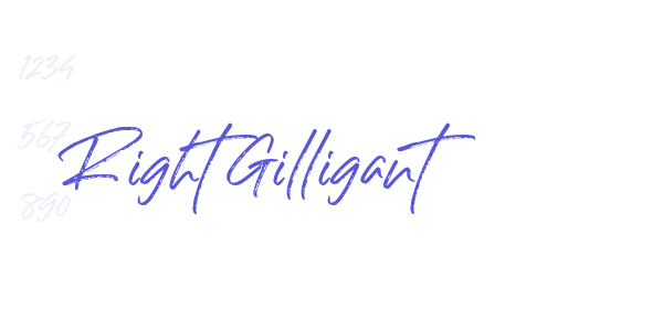 Right Gilligant font free