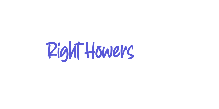 Right Howers Font Download