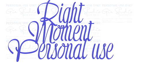 Right Moment Personal use-font-download