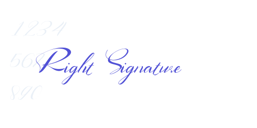 Right Signature-font-download