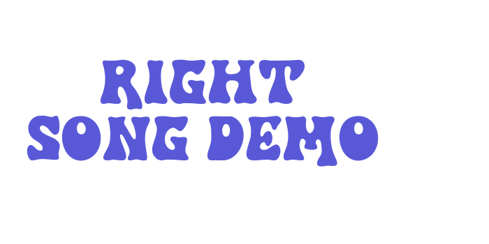 Right Song DEMO Font Download