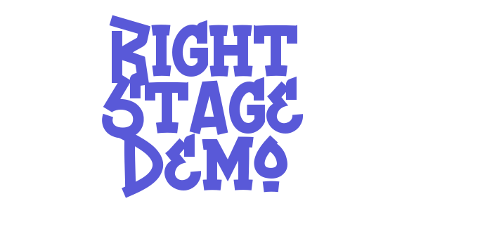 Right Stage Demo Font Download