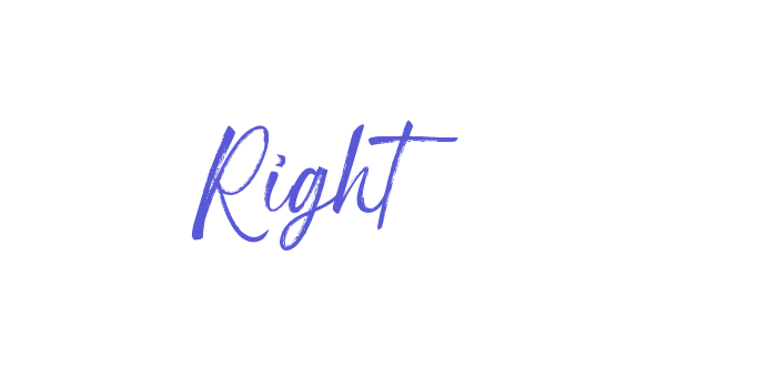 Right Font