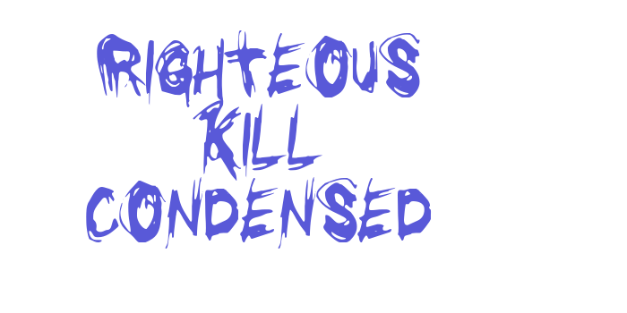 Righteous Kill Condensed Font Download