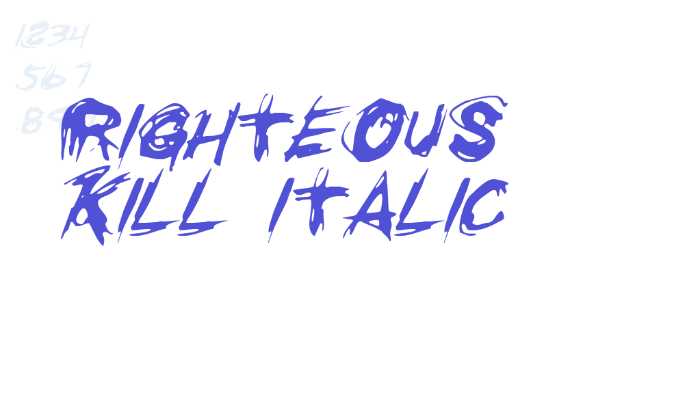 Righteous Kill Italic-font-download