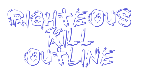 Righteous Kill Outline Font Download