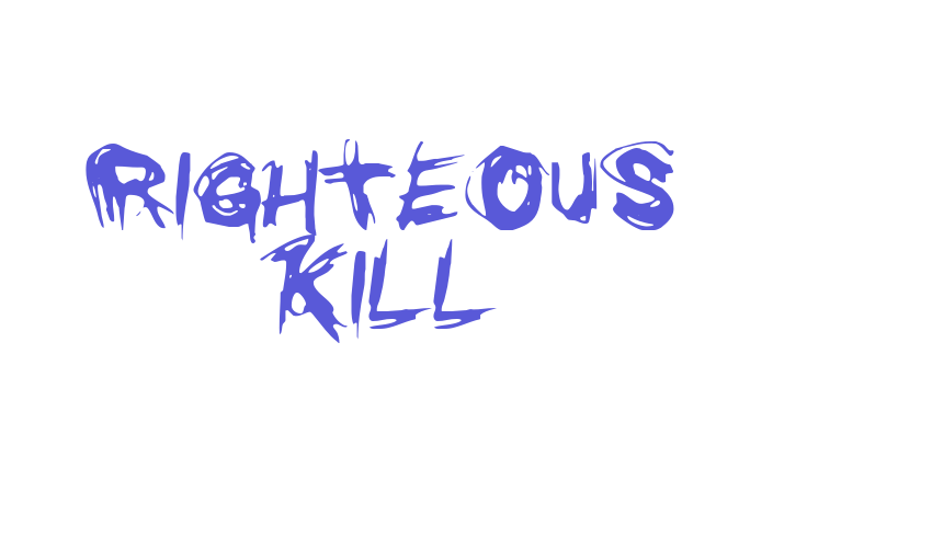 Righteous Kill Font