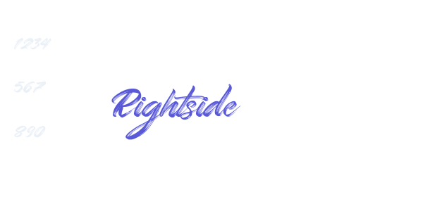 Rightside font free