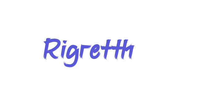 Rigretth Font