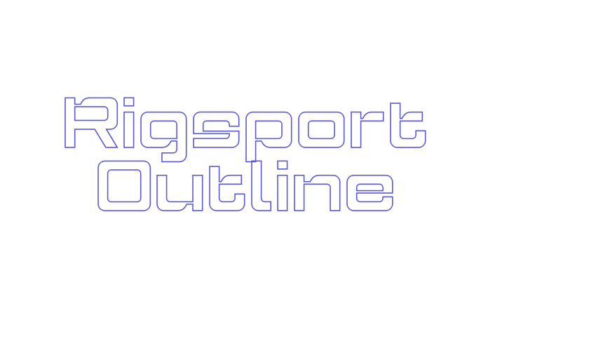 Rigsport Outline Font