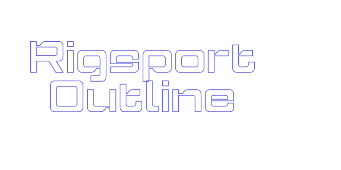 Rigsport Outline Font Download