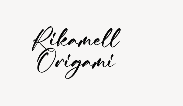 Rikamell Origami Font