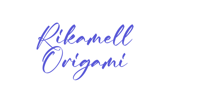 Rikamell Origami Font Download