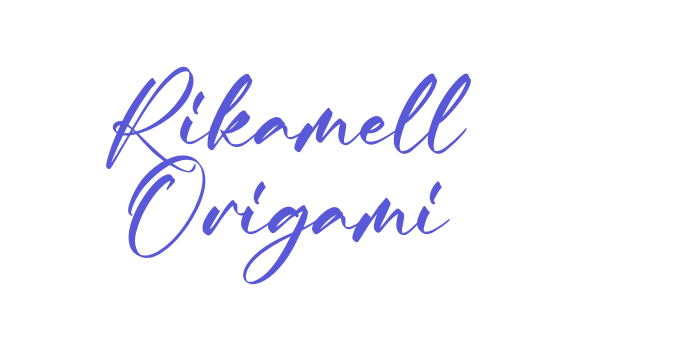 Rikamell Origami Font