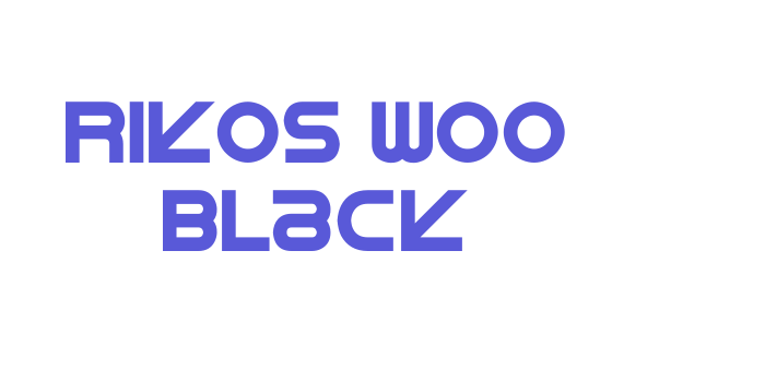 Rikos W00 Black Font Download