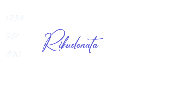 Rikudonata font