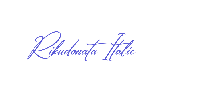 Rikudonata Italic Font