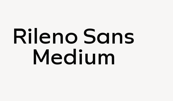 Rileno Sans Medium Font