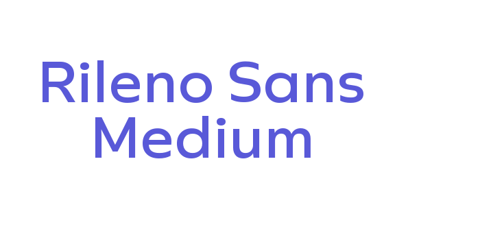 Rileno Sans Medium Font Download