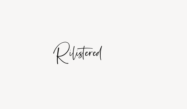 Rilistered Font