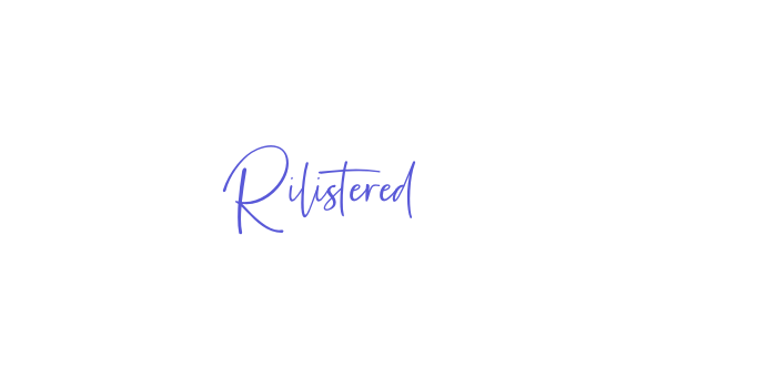 Rilistered Font Download