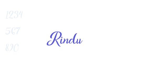 Rindu font free