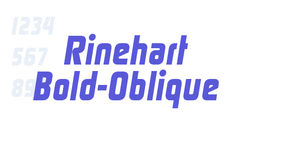 Rinehart Bold-Oblique font