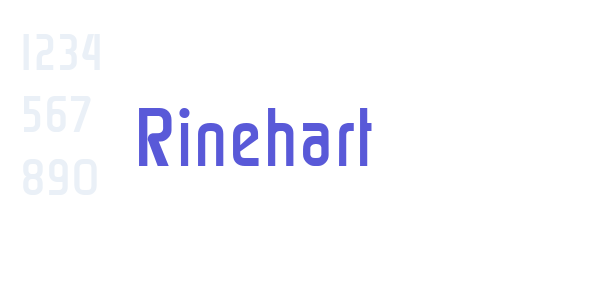 Rinehart font