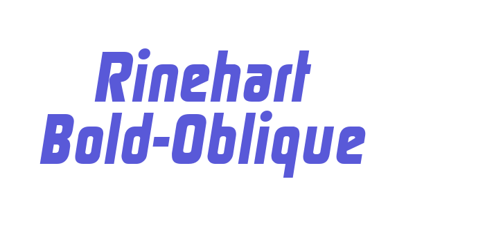 Rinehart Bold-Oblique Font