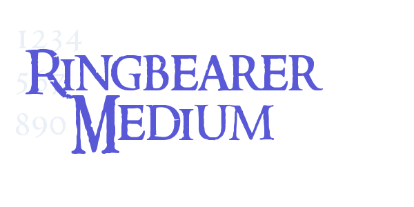 Ringbearer Medium font