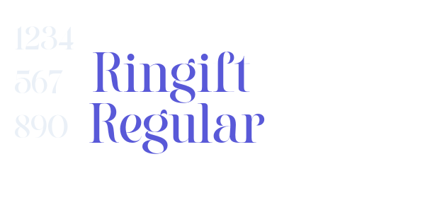 Ringift  Regular font free