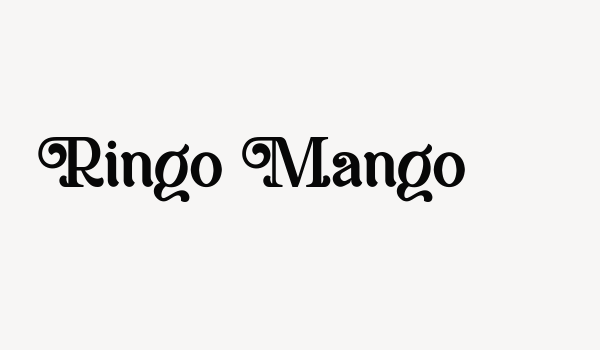 Ringo Mango Font