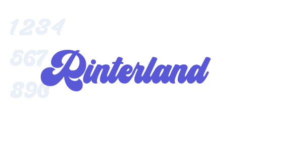 Rinterland font free