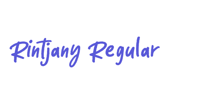 Rintjany Regular Font Download