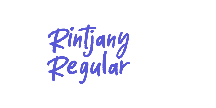 Rintjany Regular Font