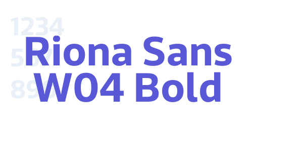 Riona Sans W04 Bold font