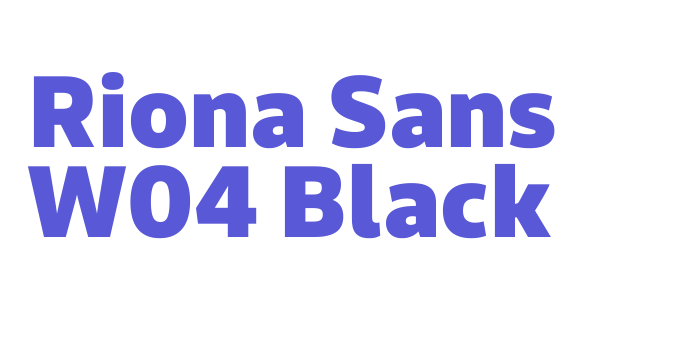 Riona Sans W04 Black Font