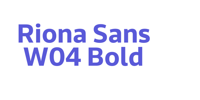 Riona Sans W04 Bold Font Download