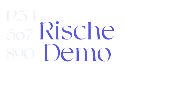 Rische Demo font