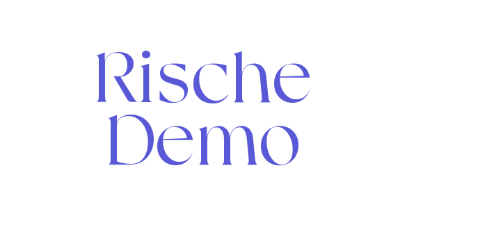 Rische Demo Font