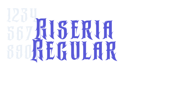 Riseria Regular font free