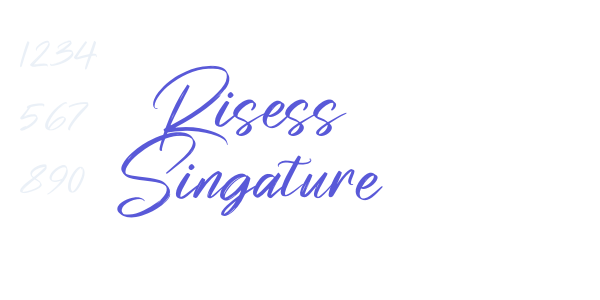 Risess Singature font free