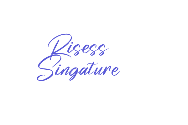 Risess Singature Font