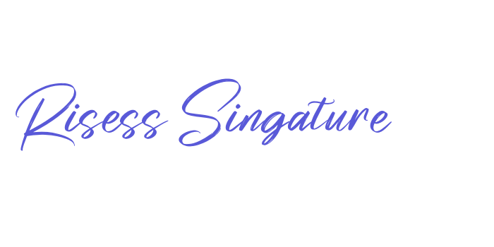 Risess Singature Font Download