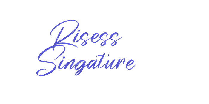 Risess Singature Font