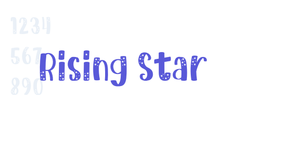 Rising Star font free