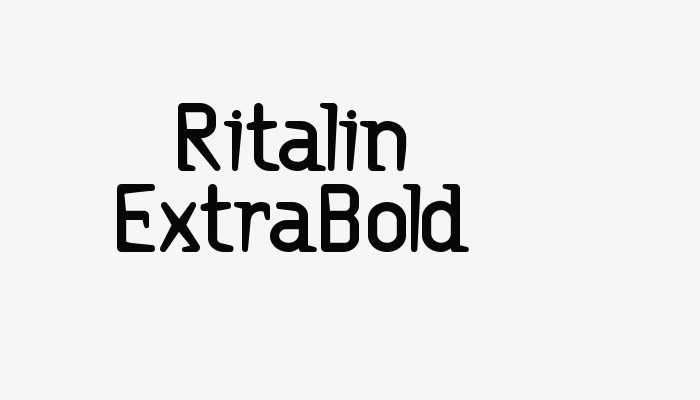 Ritalin ExtraBold font download