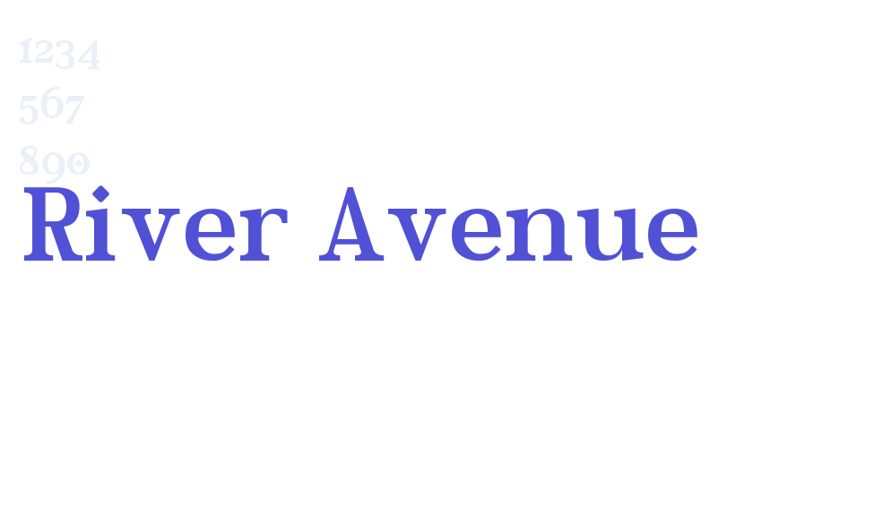 River Avenue-font-download