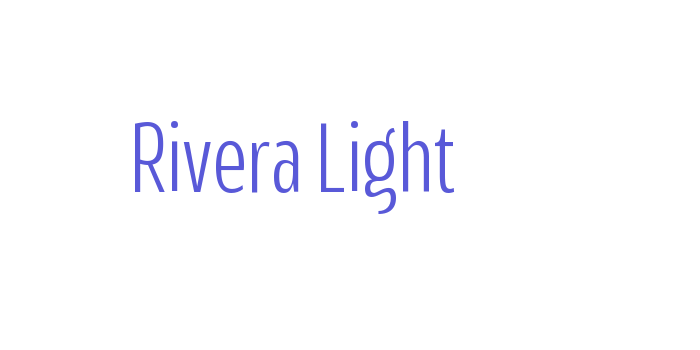 Rivera Light Font